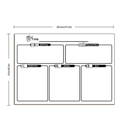 Story Map Practice Papers (50 Sheets)