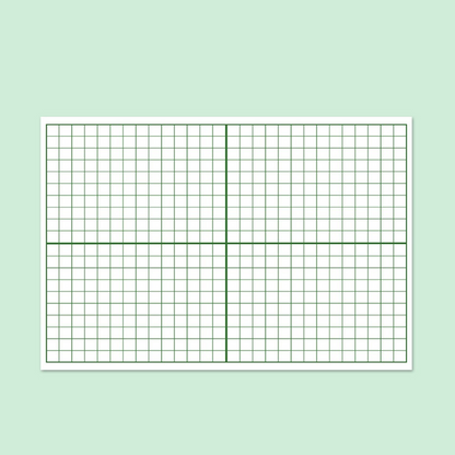 Practice Whiteboard - Coordinate Axis (5 Pcs)