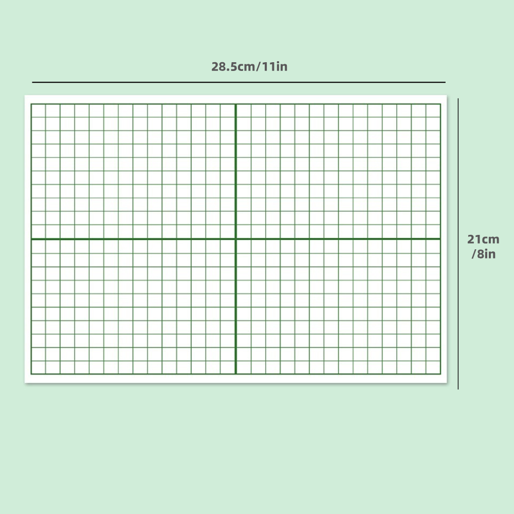 Practice Whiteboard - Coordinate Axis (5 Pcs)