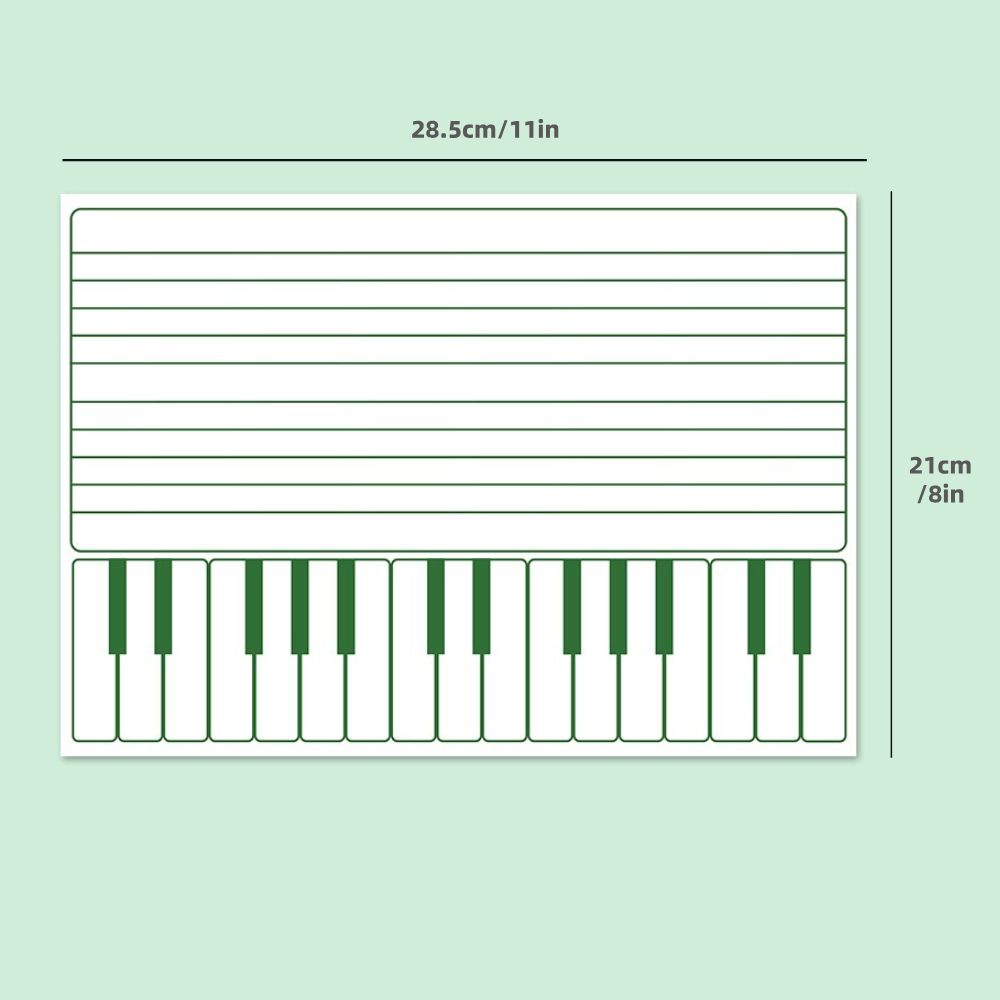 Practice Whiteboard - Music Notation (5 Pcs)