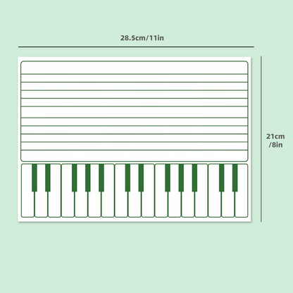 Practice Whiteboard - Music Notation (5 Pcs)