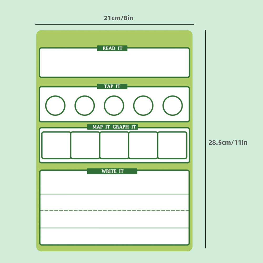 Practice Whiteboard - Word Spelling (5 Pcs)