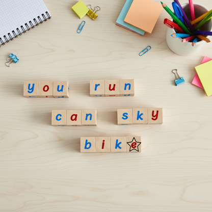Magnetic Letter Cubes (16 Pcs/Set)