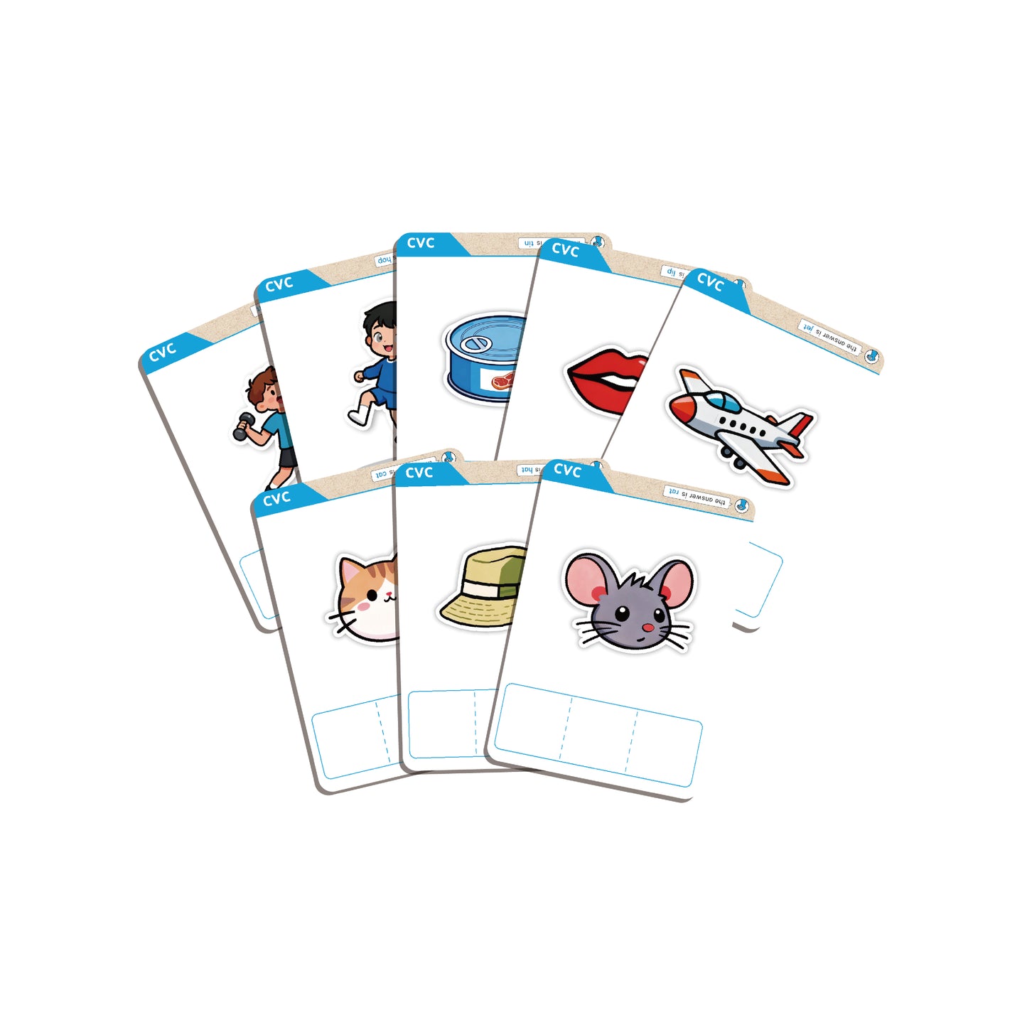 CVC Word Builder Cards