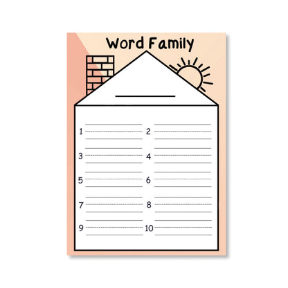 Large Word Family Posters (2 Pcs)