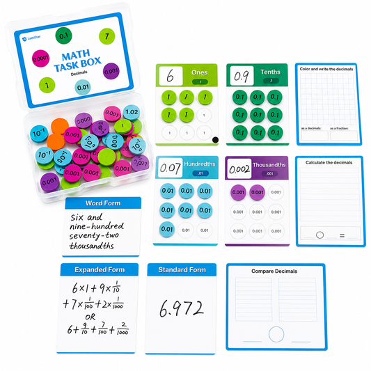 LumiStar Math Task Box – Decimals